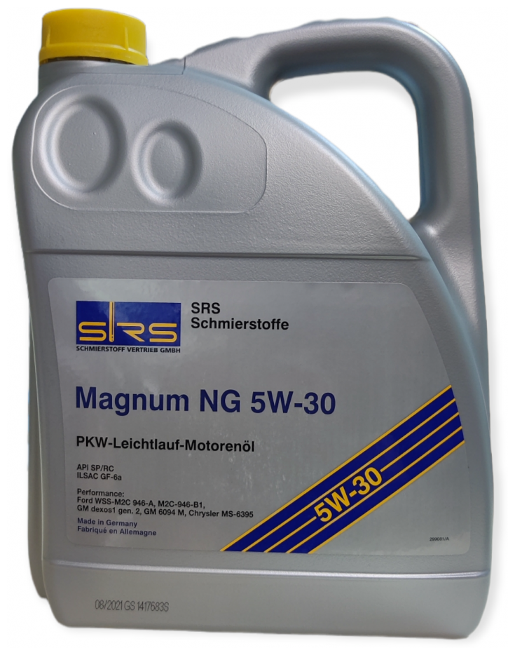 SRS 4033885001950 SRS Масло моторное MAGNUM NG 5W-30 API SP/RC ILSAC GF-6a (5 л.)