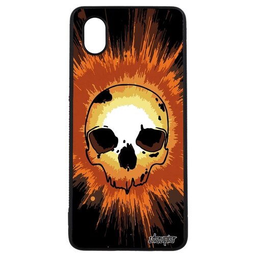 фото Чехол на смартфон // galaxy a01 // "череп" хэллоуин дизайн, utaupia, оранжевый