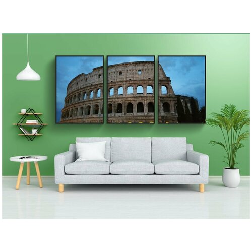 фото Набор модулных постеров для интерьера "колизей, рим, ориентир" 60x90 см. в тубусе, без рамки lotsprints