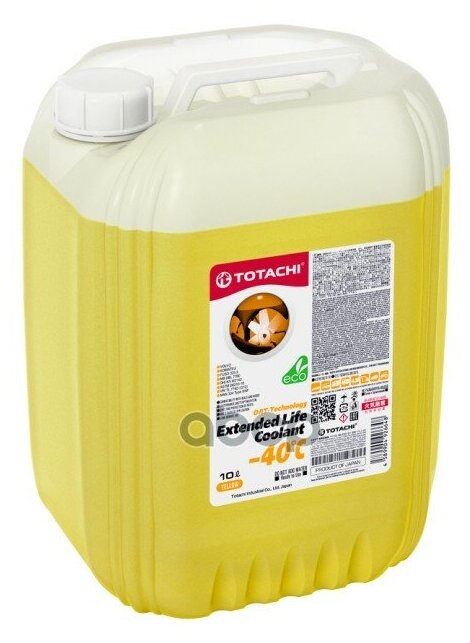 Охлаждающая Жидкость Низкозамерзающая Totachi Extended Life Coolant -40 C , 10л TOTACHI арт. 43710