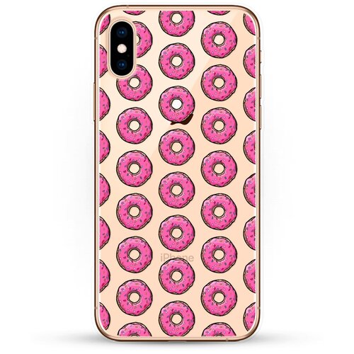 фото Силиконовый чехол пончики на apple iphone xs max andy & paul
