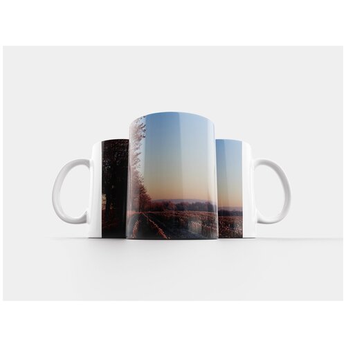 фото Кружка "восход солнца, зима, дерево" 320 мл lotsprints