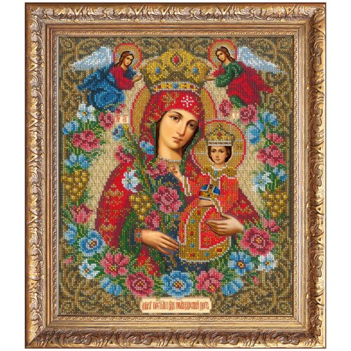 фото Набор для вышивания бисером русская искусница арт.507 би богородица неувядаемый цвет 27х32,2 см