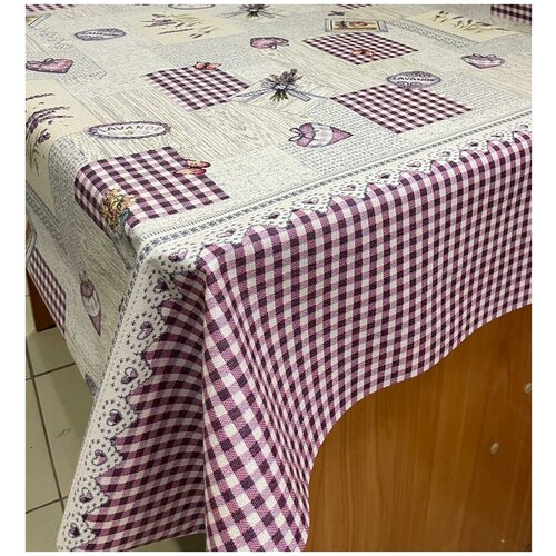 Клеенка столовая Оксфорд Ткань с ПВХ покрытием 1,38х1,2м