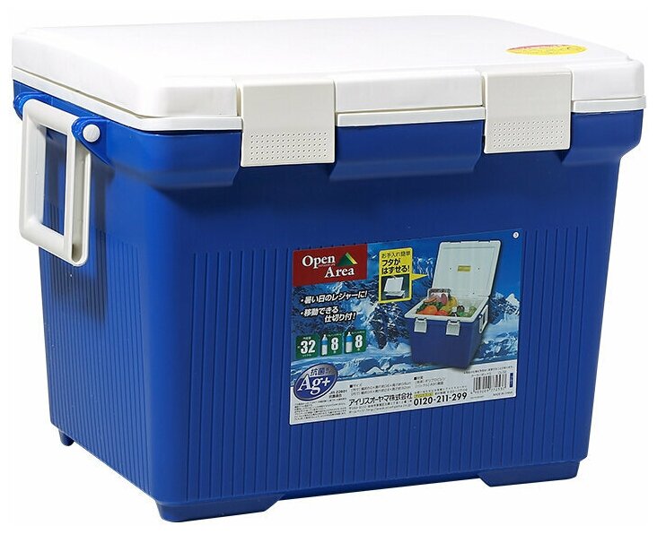 Термобокс IRIS Cooler Box CL-32, 32 литра синий/белый