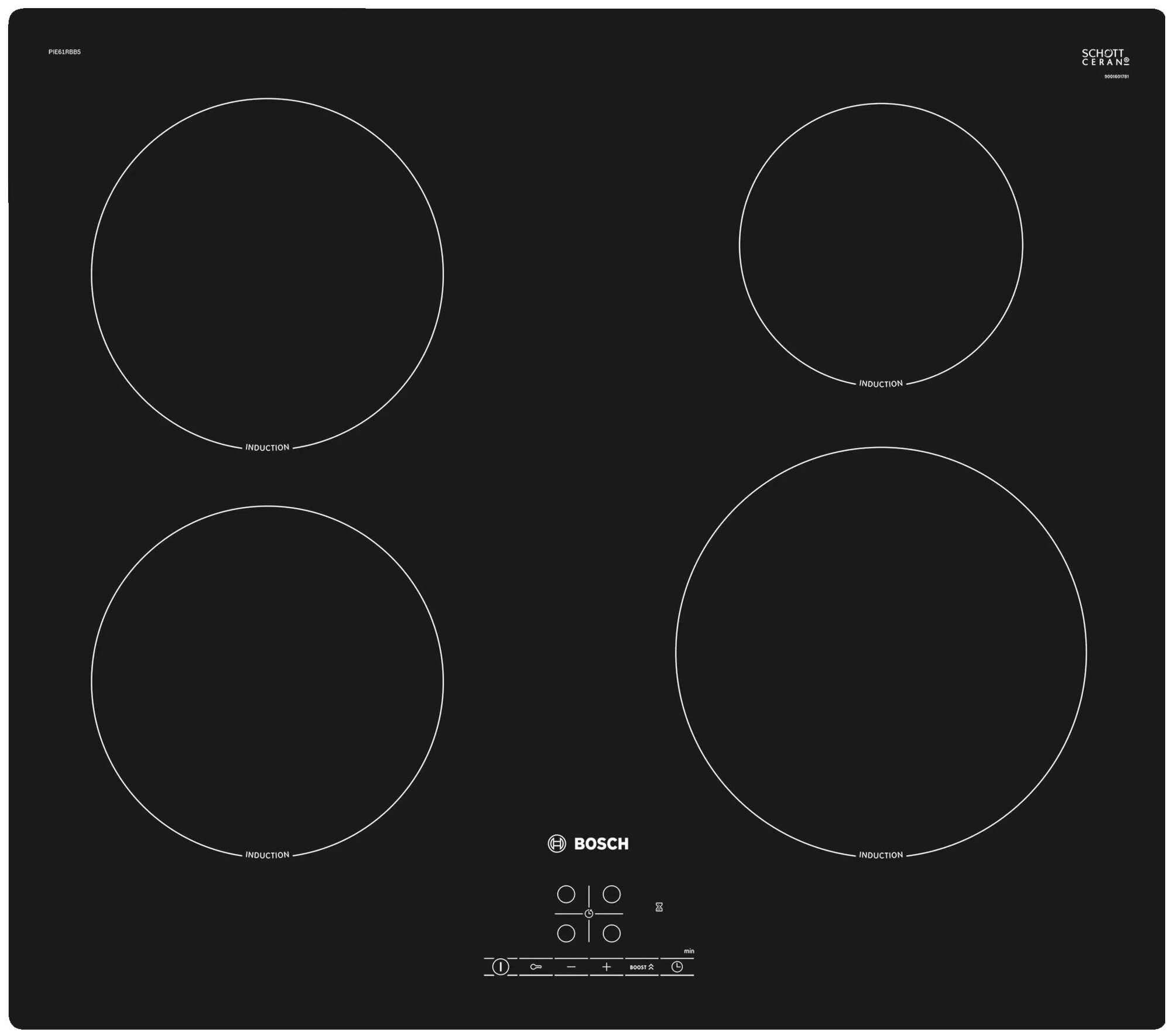 Индукционная варочная панель Bosch PIE61RBB5E