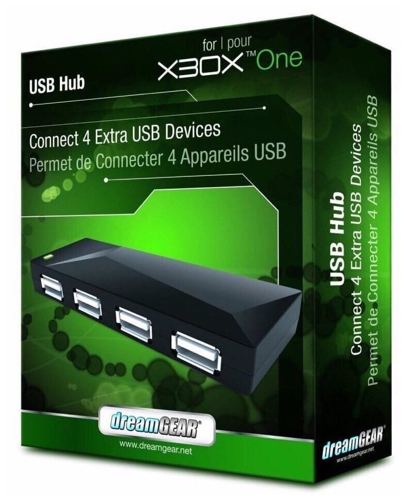 4 Port USB Hub DreamGEAR для Xbox One и других приставок 3.0 (хаб)