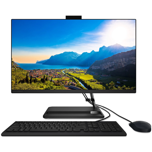 27 Моноблок Lenovo IdeaCentre AIO 3 27ALC6 1920x1080, AMD Ryzen 5 5500U 2.1 ГГц, RAM 16 ГБ, SSD 512 ГБ, Amd Radeon Vega 7, ОС не установлена, черный