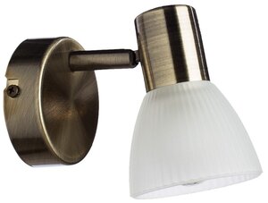 Настенный светильник Arte Lamp Parry A5062AP-1AB, E14, 40 Вт, бронзовый