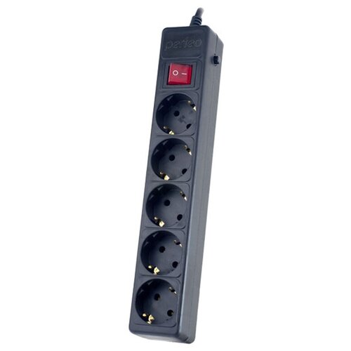 Сетевой фильтр Perfeo Power Plus 5 Sockets 3m Black PF-PP-5/3.0-B