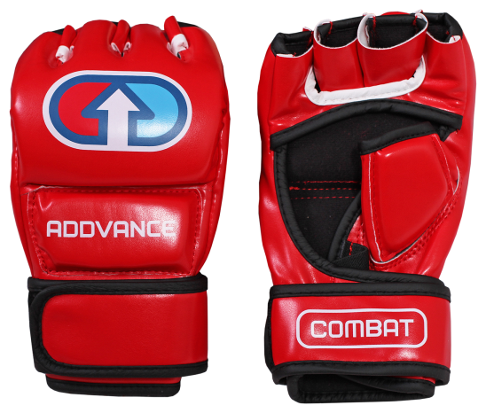 Перчатки для боевого самбо ADDVANCE COMBAT красные, размер L