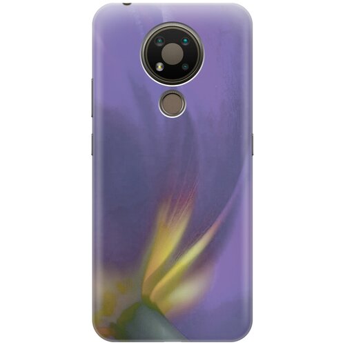 фото Силиконовый чехол на nokia 3.4 / нокиа 3.4 с принтом "фиолетовая фиалка gosso