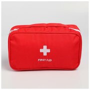 Аптечка дорожная First Aid, цвет красный