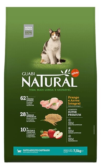 Корм Guabi Natural для кастрированных кошек 7,5кг - фотография № 3