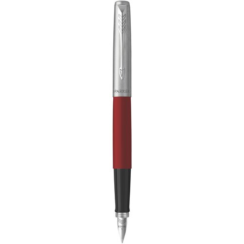 parker перьевая ручка jotter original f60 f черный цвет чернил 1 шт Ручка перьевая Parker Jotter Original F60, 1, нержавеющая сталь, пластик, колпачок, подарочная упаковка (R2096898)