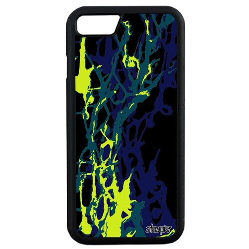 фото Противоударный чехол для мобильного // iphone se 2020 // "огонь" мотив эффект, utaupia, красный