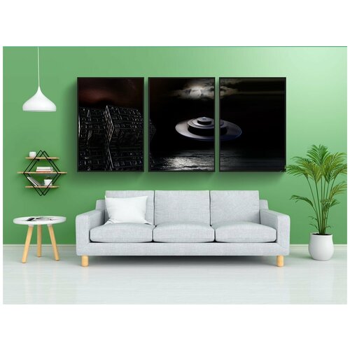 фото Набор модулных постеров для интерьера "изображение на заднем плане, обложка, будущее" 60x90 см. в тубусе, без рамки lotsprints