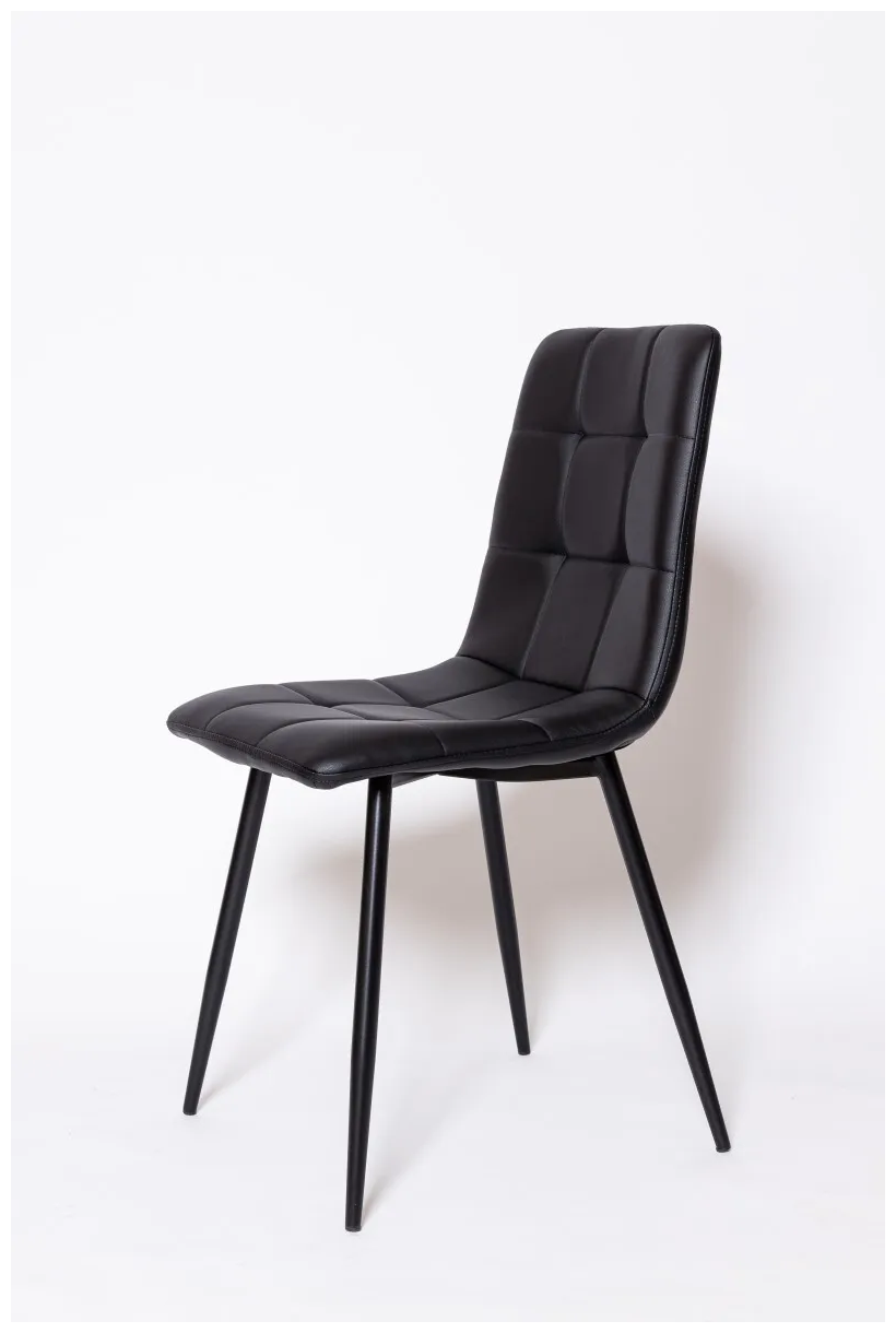 Комплект стульев для кухни из 3 шт. ОКС - 1225 черные - фотография № 2