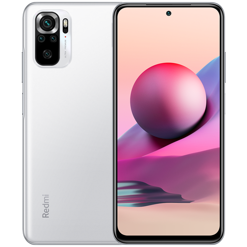 фото Смартфон xiaomi redmi note 10s 6/64gb global, белоснежная галька