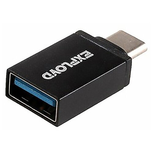 Переходник OTG с USB (F) на TypeC Exployd EX-AD-297 Black