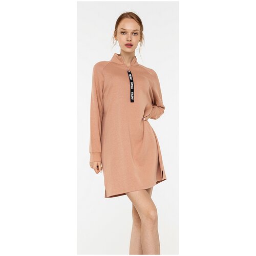 фото Платье befree, размер l/48, бежевый