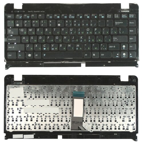 Клавиатура для ноутбука Asus Eee PC 1215 черная с рамкой 1166₽