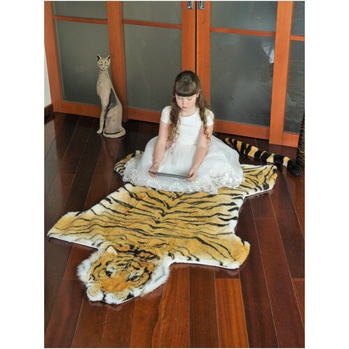 фото Мягкая игрушка - реалистичный коврик тигр 180 см. (новый год тигр тигренок символ 2022 года) акимбо кит