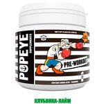 Предтренировочный комплекс Popeye Supplements Pre-Workout, клубника-лайм, 250 гр. для повышения выносливости. - изображение