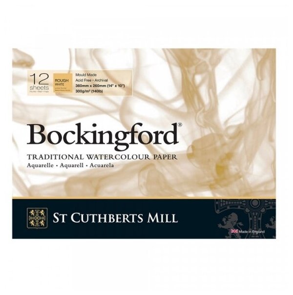 St. Cuthbert's Mill Склейка для акварели "Bockingford", белая, Rough \ Torchon, 300г/м2, 26x36см, 12л