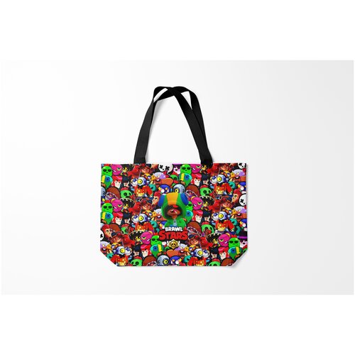 фото Сумка-шоппер / 46х35 см / геймерам / brawl stars leon burnettie