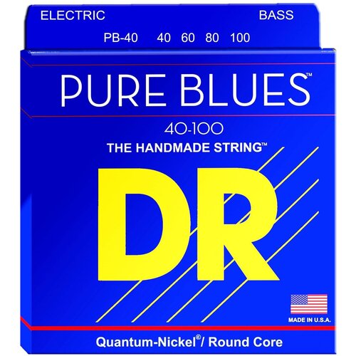 DR PB-40 PURE BLUES Струны для бас-гитары