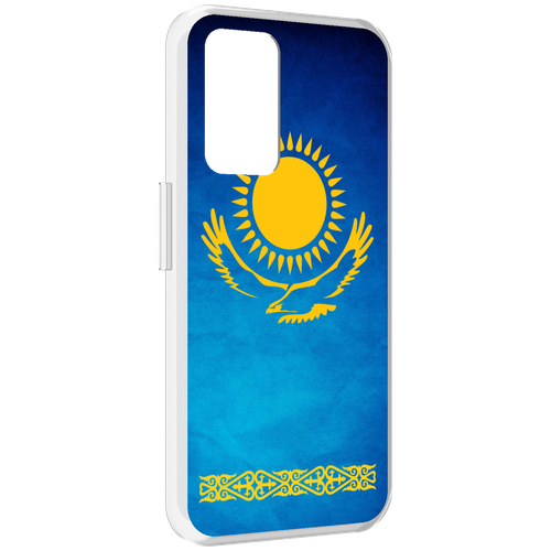 Чехол MyPads герб и флаг казахстана для Realme GT Neo3T задняя-панель-накладка-бампер