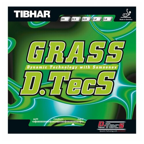 фото Накладка для настольного тенниса tibhar grass d. tecs black, 0.5