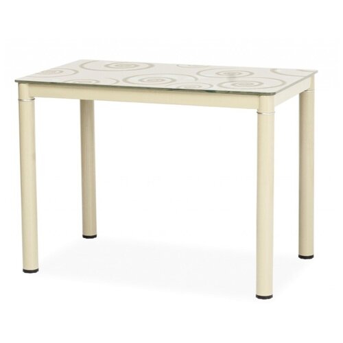 фото Стол прямоугольный signal damar 100x60, кремовый
