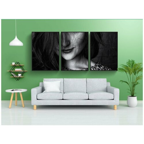 фото Набор модулных постеров для интерьера "женщина, выдающиеся, дикий" 60x90 см. в тубусе, без рамки lotsprints