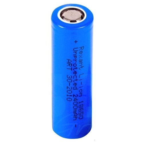 фото Аккумулятор li- ion 18650 2400 mah rexant 30-2010 unprotected 3. 7 в