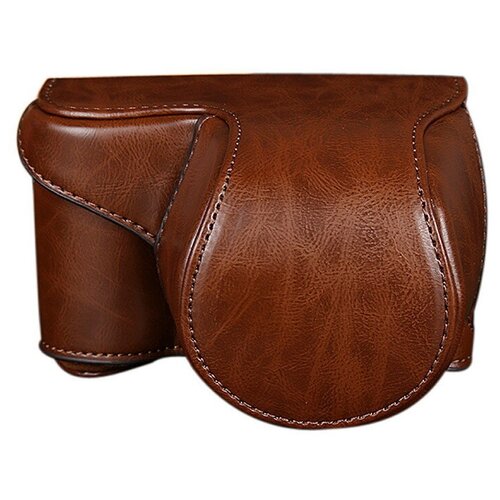 фото Защитный чехол-футляр mypads tc-1625 для фотоаппарата sony ilce 7m3/ a7iii/ a7r iii/ a7m3/ a7rm3 противоударный усиленный легкий из качественной кожи коричневый