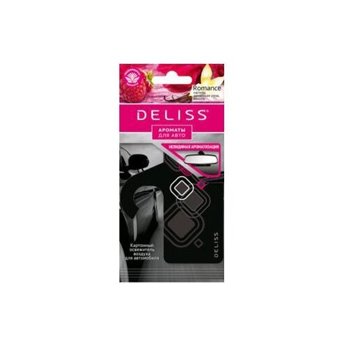 DELISS Картонный освежитель воздуха для автомобиля Romance, 2шт