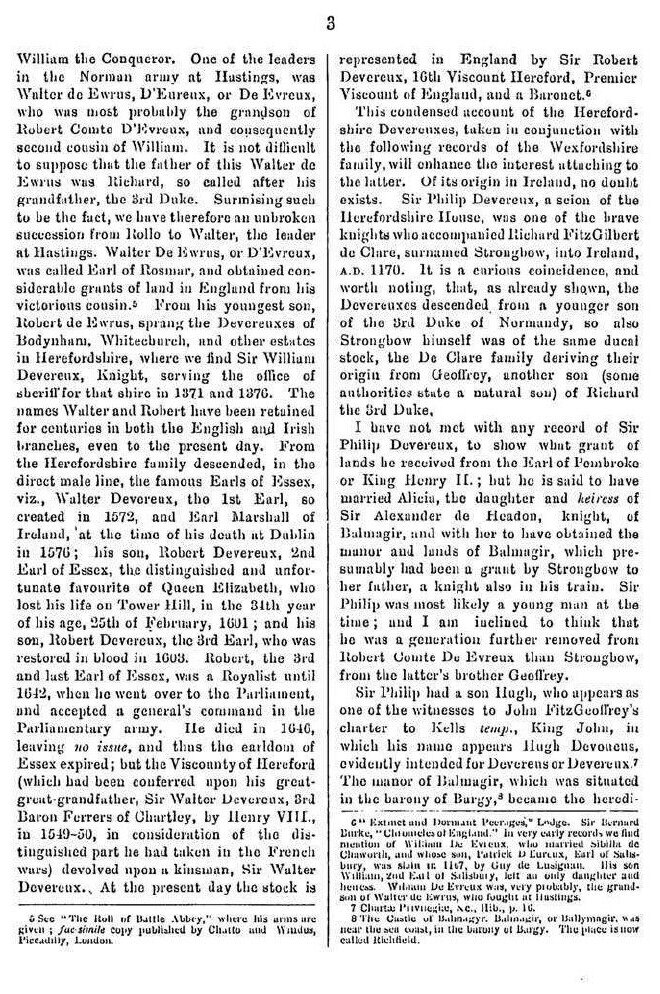 An Account Of The Anglo-Norman Family Of Devereux, Of Balmagir, County Wexford - фото №3