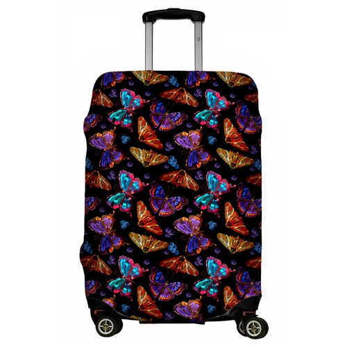 фото Чехол для чемодана "сиреневыйе бабочки" размер m lejoy