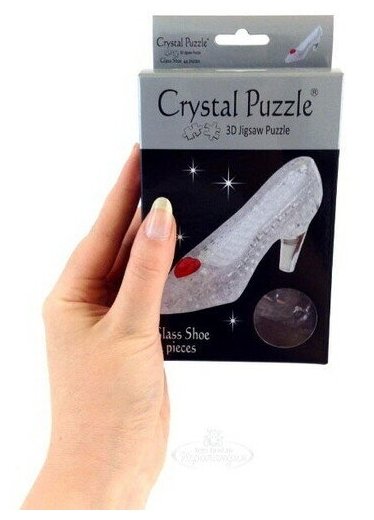 Головоломка 3D Crystal Puzzle Туфелька цвет: прозрачный - фото №5