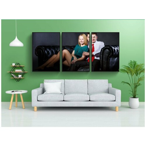 фото Набор модулных постеров для интерьера "фотосессия, влюбленные, пара" 60x90 см. в тубусе, без рамки lotsprints