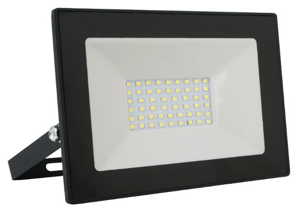 Прожектор Ultraflash LED SMD, черный, 50Вт, 230В, 6500К LFL-5001 C02 12317