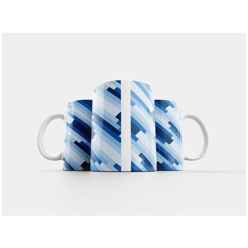 фото Кружка "диагональ, геометрический, дизайн" 320 мл lotsprints
