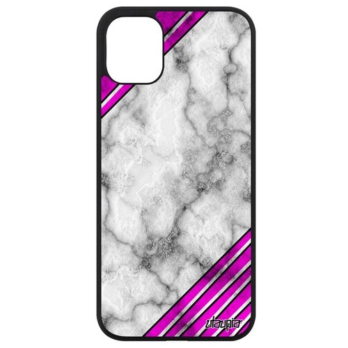 фото Противоударный чехол на смартфон // apple iphone 11 // "уголок" узор дизайн, utaupia, светло- серый