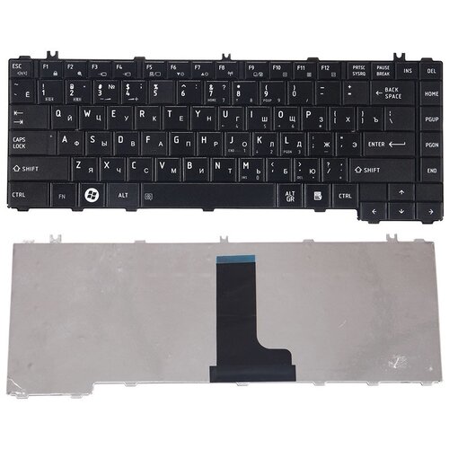 Клавиатура для Toshiba Satellite L735, L635, L630, C600, L600 (NSK-TM0GV, 9Z. N4VGV.00R) клавиатура для ноутбука toshiba c640 l600 l700 l730 p n mp 09m73su 69201 mp 09m76su 6930