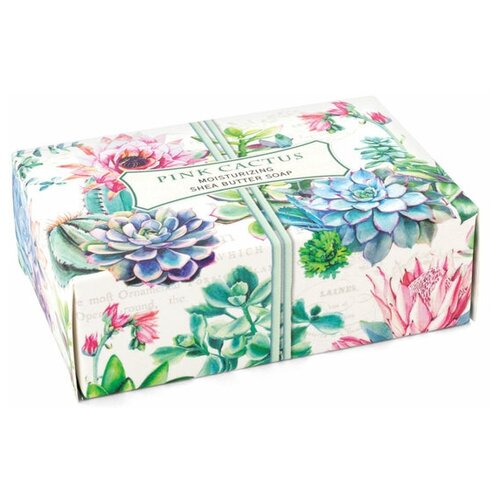 Мыло Michel Design Works Pink Cactus Boxed Single Soaps michel design works water lilies boxed single soaps