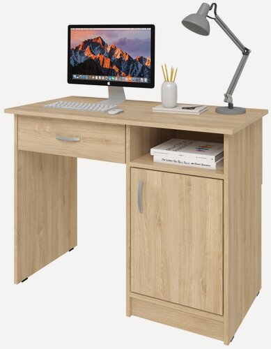 Изображение товара Стол письменный Хит-6, Ширина 100 см, Глубина 50 см, Высота 75 см, цвет: Дуб сонома