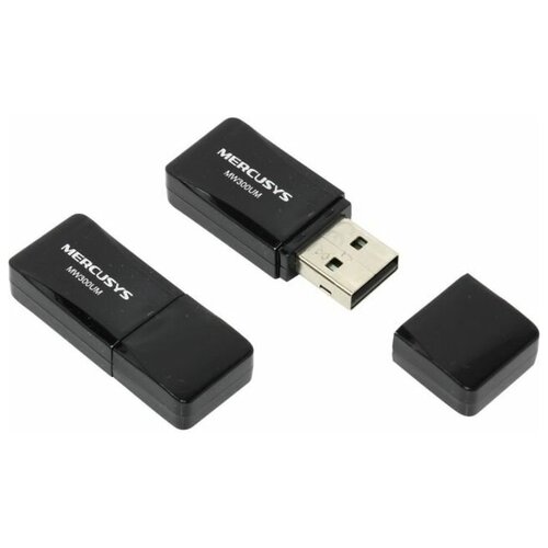 Mercusys MW300UM Беспроводной сетевой мини USB-адаптер, скорость до 300 Мбит/с