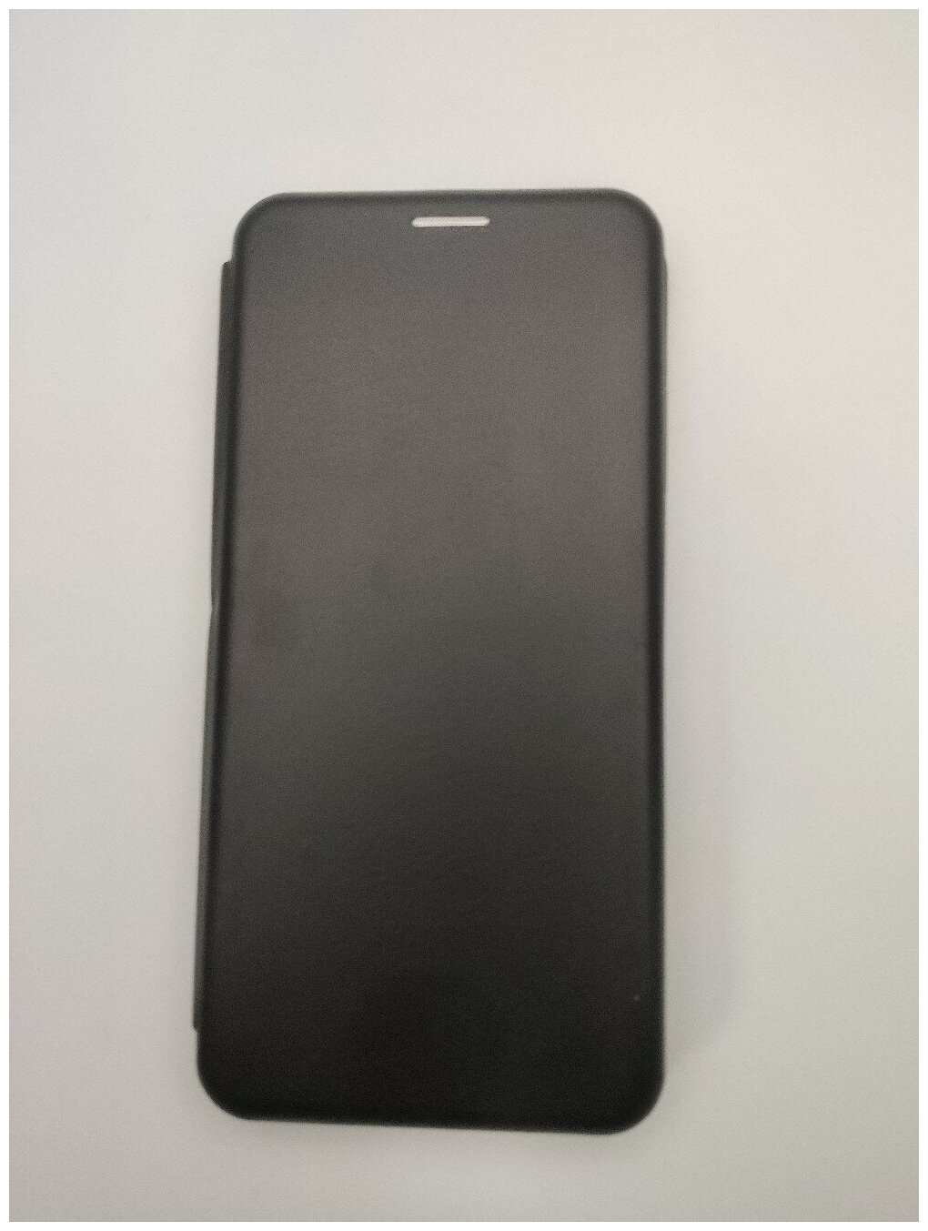 Чехол книжка черный для Samsung Galaxy A02S c магнитным замком подставкой и отделением для карт